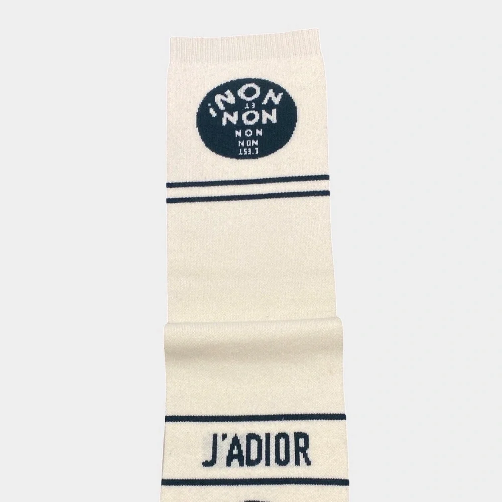Dior non non non wool cashmere scarf